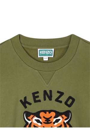 felpa in cotone verde KENZO KIDS | K6143264T